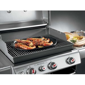 Plaque plancha céramique pour barbecue weber grand modèle 48 x 34,5 cm
