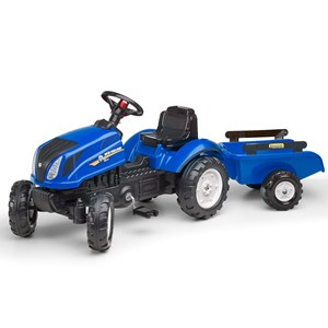 Tracteur enfant new holland avec remorque 2 à 5 ans - falk