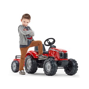 Tracteur enfant massey ferguson avec remorque 3 à 7 ans - falk