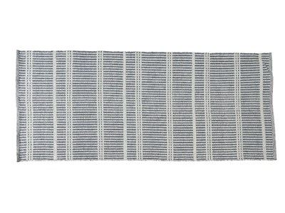 Tapis d'extérieur rectangle 200 x 90 cm motif rayures fines - jardideco