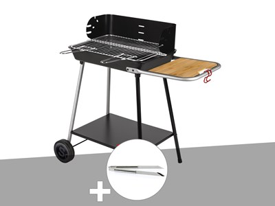 Barbecue charbon florence somagic + pince en inox - somagic