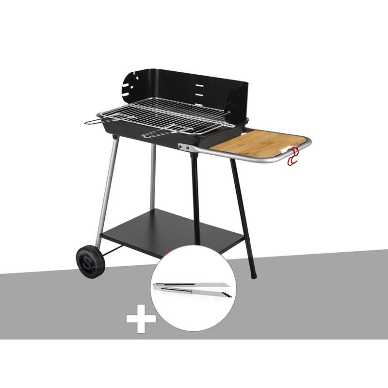 Somagic - Barbecue charbon florence somagic + pince en inox - somagic