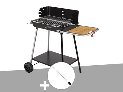 Barbecue charbon florence + kit tournebroche - somagic