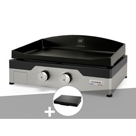 Plancha gaz signature allure 260 duo + couvercle de protection - le marquier