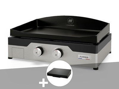 Plancha gaz signature allure 260 duo + couvercle de protection - le marquier