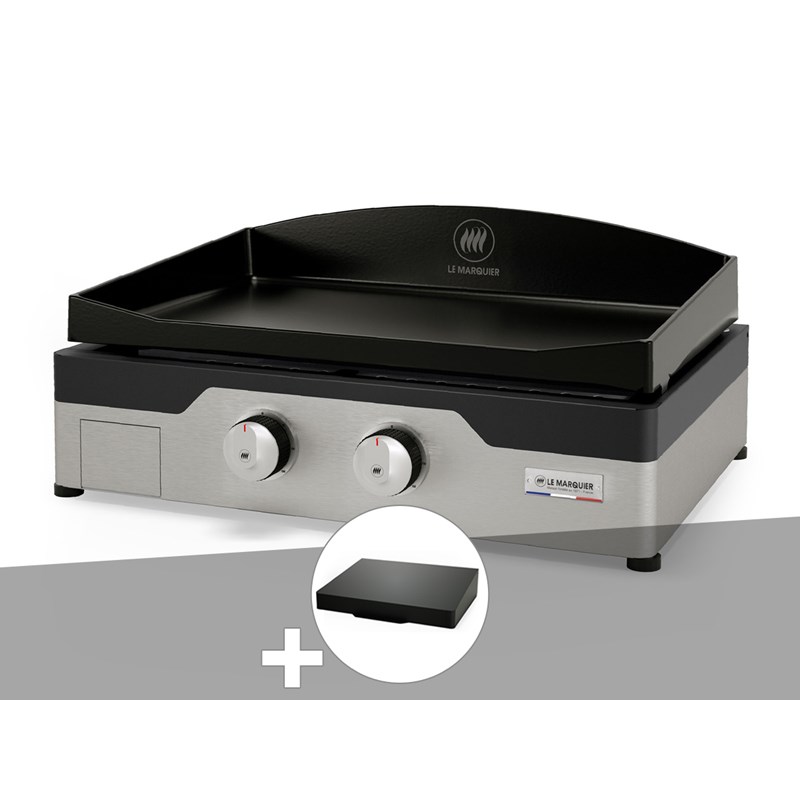 Le Marquier - Plancha gaz signature allure 260 duo + couvercle de protection - le marquier