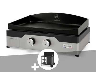 Plancha gaz signature allure 260 duo + desserte - le marquier