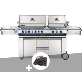 Barbecue à gaz prestige pro 825 + plateau charbon - napoleon