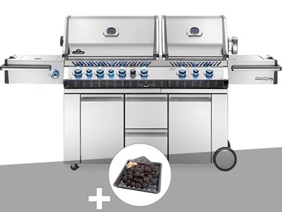 Barbecue à gaz prestige pro 825 + plateau charbon - napoleon