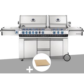 Barbecue à gaz prestige pro 825 + pierre à pizza large rectangle - napoleon