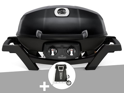 Barbecue à gaz travel q pro 285 + chariot pliant - napoleon