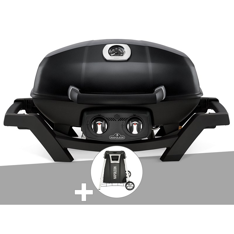 Napoleon - Barbecue à gaz travel q pro 285 + chariot pliant - napoleon