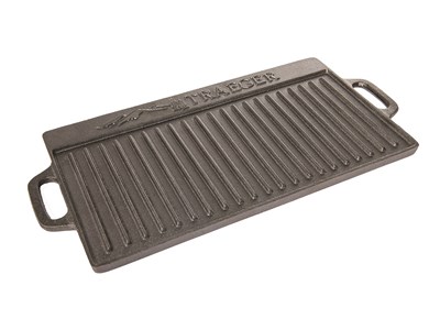 Plaque plancha réversible en fonte pour barbecue - traeger