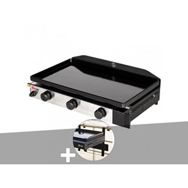 Plancha gaz à poser 3 brûleurs solia 300 - somagic + support balcon