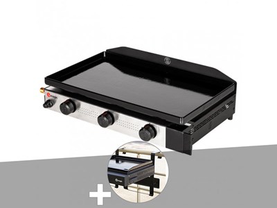 Plancha gaz à poser 3 brûleurs solia 300 - somagic + support balcon