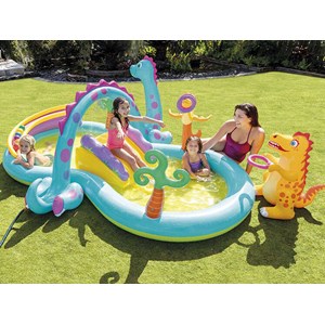 Aire de jeux gonflable pays des dinosaures - intex