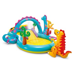 Aire de jeux gonflable pays des dinosaures - intex