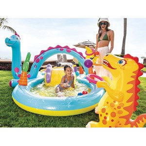 Aire de jeux gonflable pays des dinosaures - intex