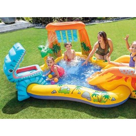 Aire de jeux gonflable jurassic - intex