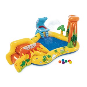 Aire de jeux gonflable jurassic - intex
