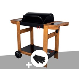 Barbecue à charbon indiana + gant - somagic