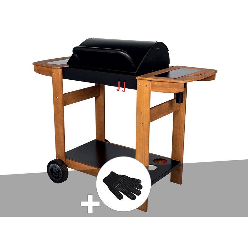 Barbecue à charbon indiana + gant - somagic