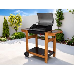 Barbecue à charbon indiana sur chariot - somagic