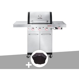 Barbecue à gaz professional pro s 3 + housse de protection - char-broil