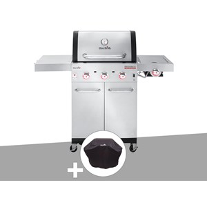 Barbecue à gaz professional pro s 3 + housse de protection - char-broil