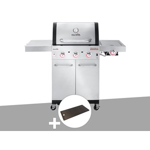 Barbecue à gaz professional pro s 3 + plancha - char-broil