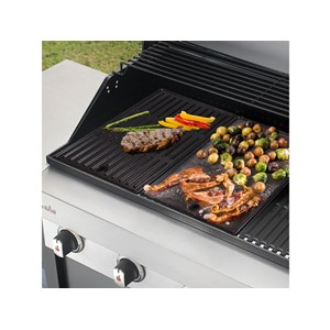 Plancha en fonte 43,5 x 20,8 cm pour barbecue 3 brûleurs - char-broil