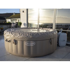 Spa gonflable lay-z-spa palm springs rond airjet 4&nbsp;6 places - bestway