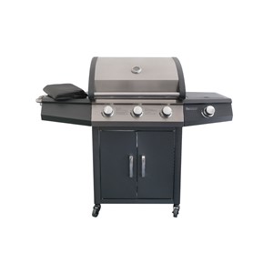 Barbecue à gaz soleto 3 brûleurs + 1 brûleur latéral - jardideco