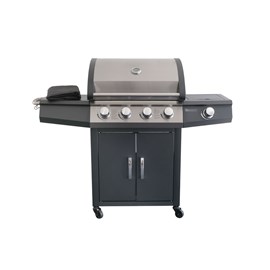 Barbecue à gaz piretto 4 brûleurs + 1 brûleur latéral - jardideco