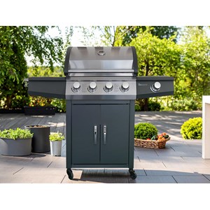 Barbecue à gaz piretto 4 brûleurs + 1 brûleur latéral - jardideco