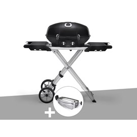 Barbecue à gaz travel q pro 285x + rôtissoire - napoleon