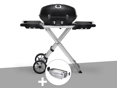 Barbecue à gaz travel q pro 285x + rôtissoire - napoleon