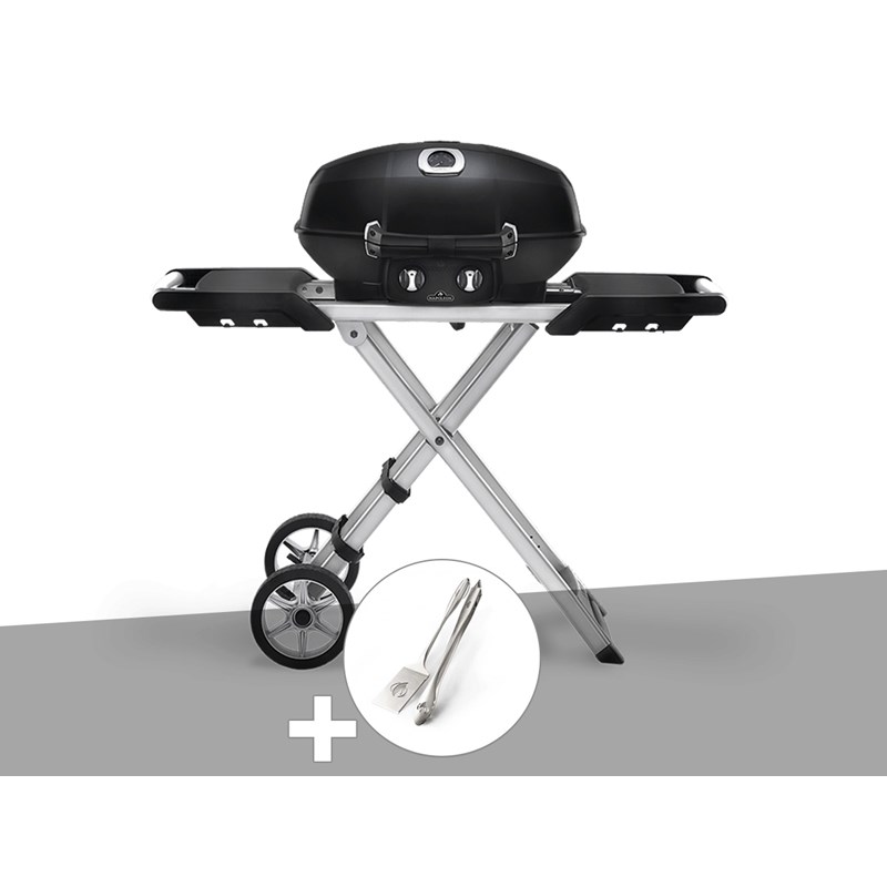 Napoleon - Barbecue à gaz travel q pro 285x + ensemble 2 ustensiles - napoleon