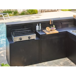 Plancha à gaz modern 60 en inox - forge adour