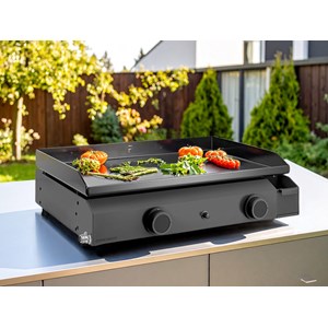 Plancha à gaz base 60 en acier - forge adour