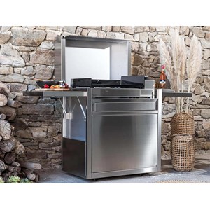 Chariot en inox premium fermé 60 - forge adour