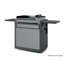 Chariot en acier fermé noir et gris clair premium 60 - forge adour