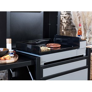 Chariot en acier fermé noir et gris clair premium 60 - forge adour