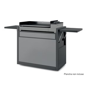 Chariot en acier fermé noir et gris clair premium 75 - forge adour