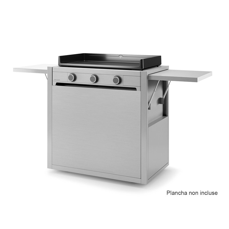 Forge Adour - Chariot en inox modern fermé 75 - forge adour