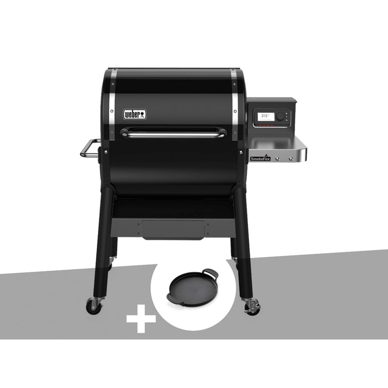 Weber - Barbecue à pellets weber smokefire ex4 gbs + plancha