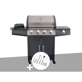 Barbecue à gaz piretto + malette 8 ustensiles - jardideco