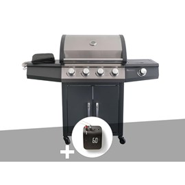 Barbecue à gaz piretto + weber connect smart grilling hub - jardideco