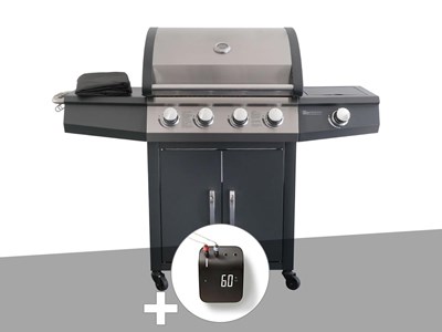 Barbecue à gaz piretto + weber connect smart grilling hub - jardideco