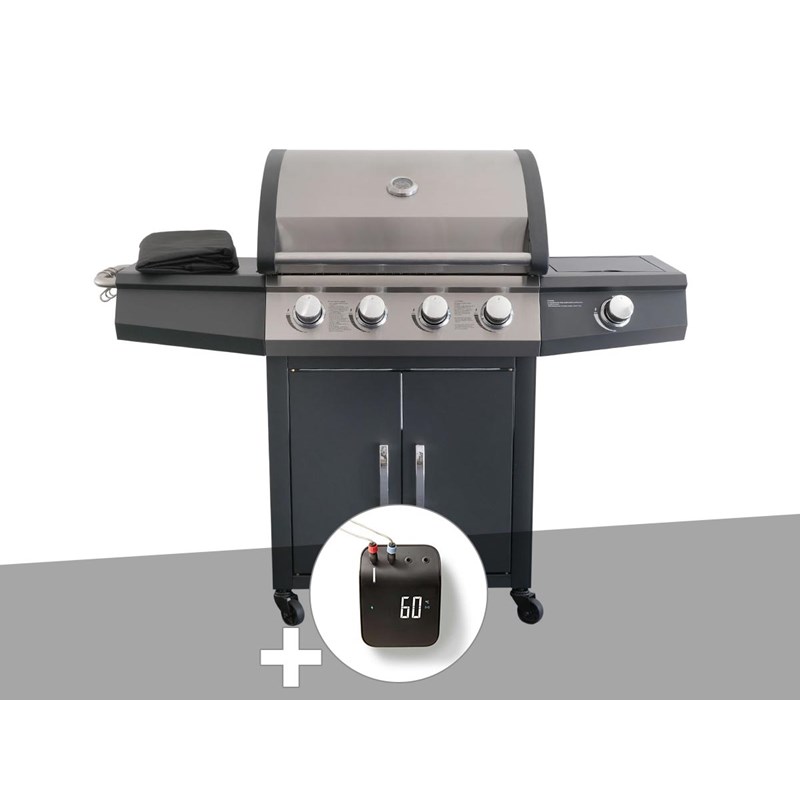 Jardideco - Barbecue à gaz piretto + weber connect smart grilling hub - jardideco
